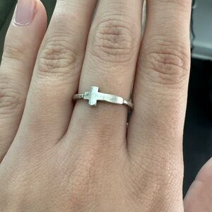 Silpada Silver Simplex Cross Ring